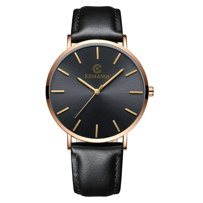LOR MALE 2025 Luxury Business Men Watches Men Gold Watch Ultra Thin Watches 3