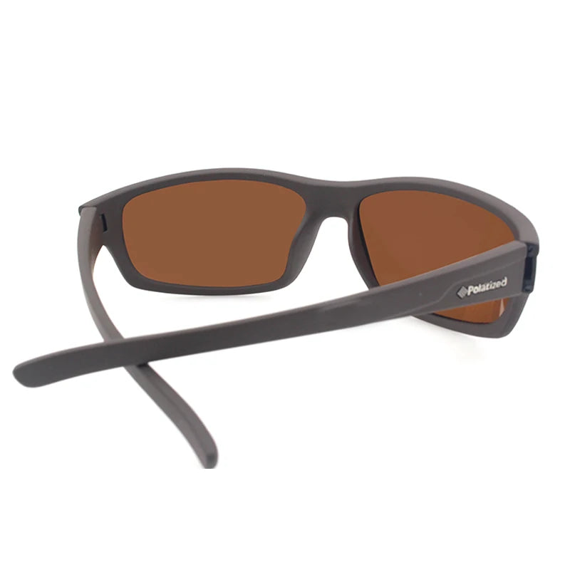 LOR MALE 2026 Male Brand Design Polarized Sunglasses for Men Brown Sports Rectangle Sun Glasses Lenses Male Cycling Eyewear Gafas UV400