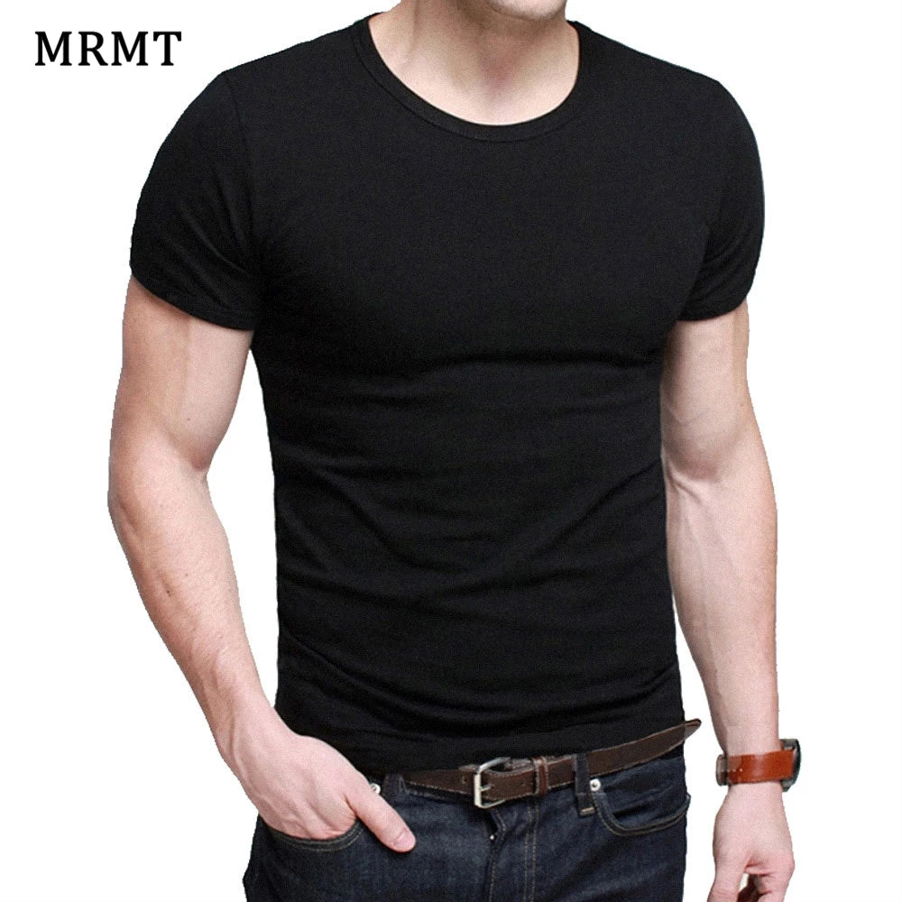 LOR MALE Men's T Shirt Short Sleeve Men T-Shirt O-Neck Slim Solid Color Half Sleeved Man Tops Tee Shirt 2026 MRMT Men T Shirt Clothing