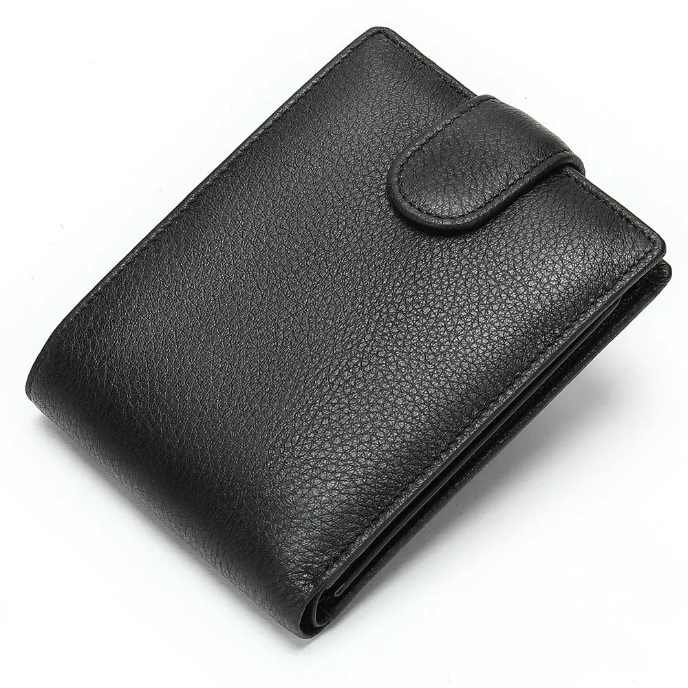LOR MALE Men Wallets Leather Name Engraving Hasp Male Purses Long 100% Genuine