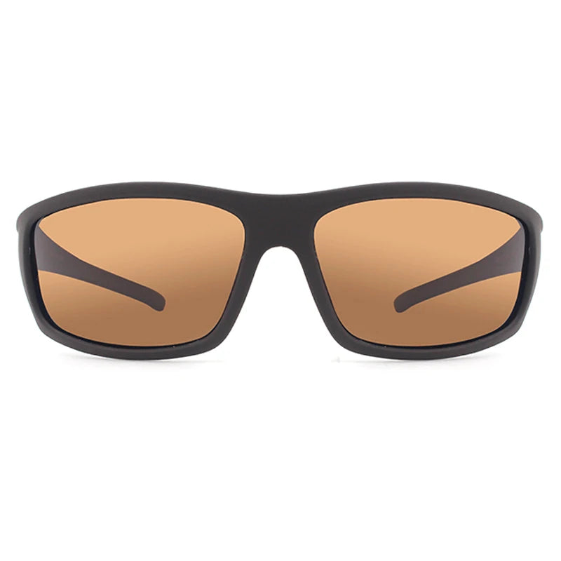 LOR MALE 2026 Male Brand Design Polarized Sunglasses for Men Brown Sports Rectangle Sun Glasses Lenses Male Cycling Eyewear Gafas UV400