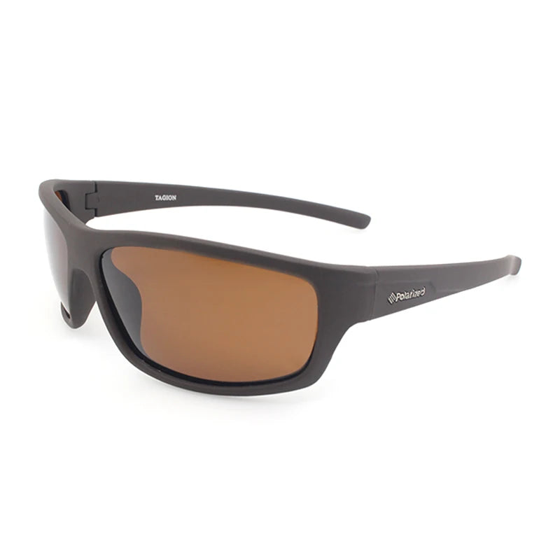 LOR MALE 2026 Male Brand Design Polarized Sunglasses for Men Brown Sports Rectangle Sun Glasses Lenses Male Cycling Eyewear Gafas UV400