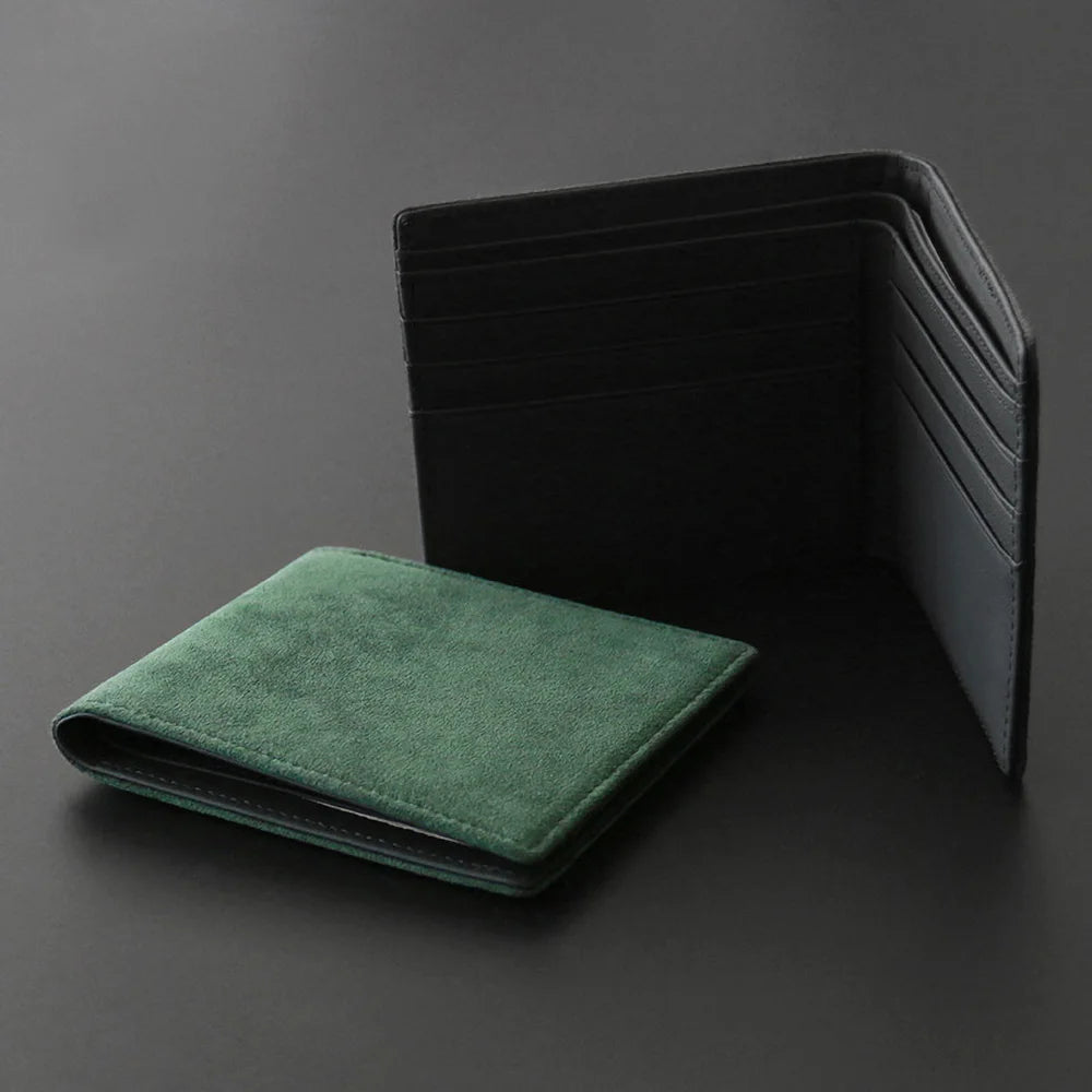 LOR MALE YMW ALCANTARA Wallet Women & Man Card Holder Bag Luxury Artificial Leather Slim Cards Small Thin Card Package