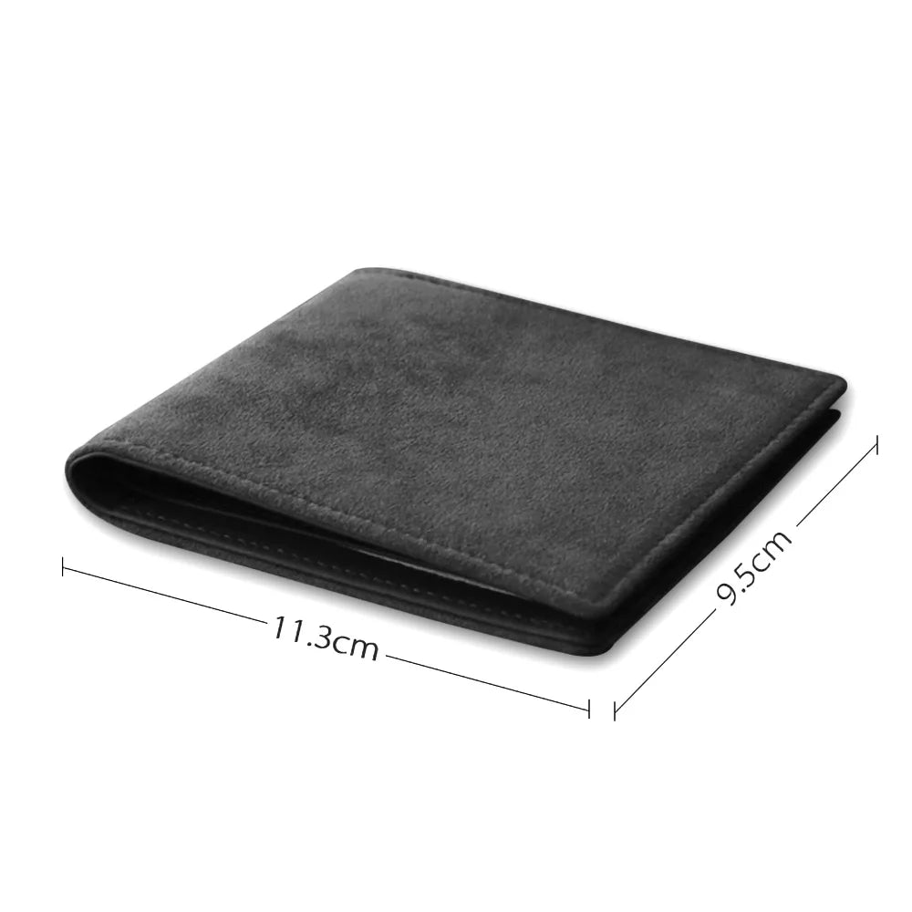 LOR MALE YMW ALCANTARA Wallet Women & Man Card Holder Bag Luxury Artificial Leather Slim Cards Small Thin Card Package