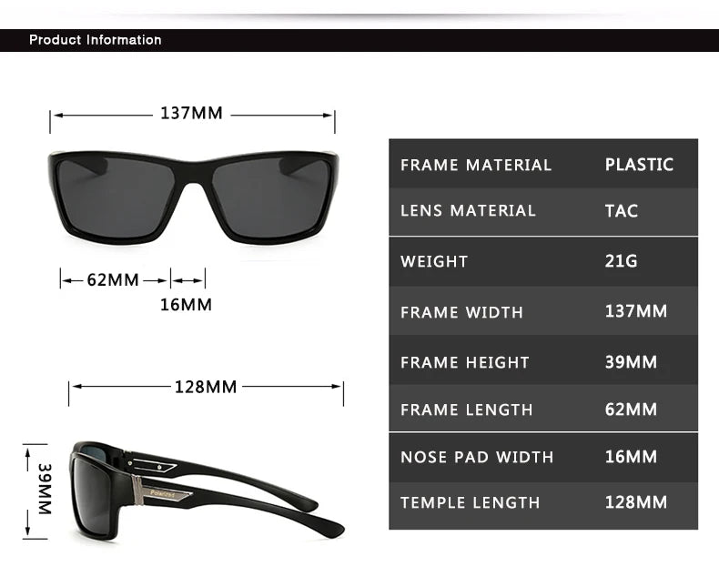 LOR MALE Polarized Sunglasses Men's Driving Shades Male Sun Glasses For Men Safety 2022 Luxury Brand Designer Oculos
