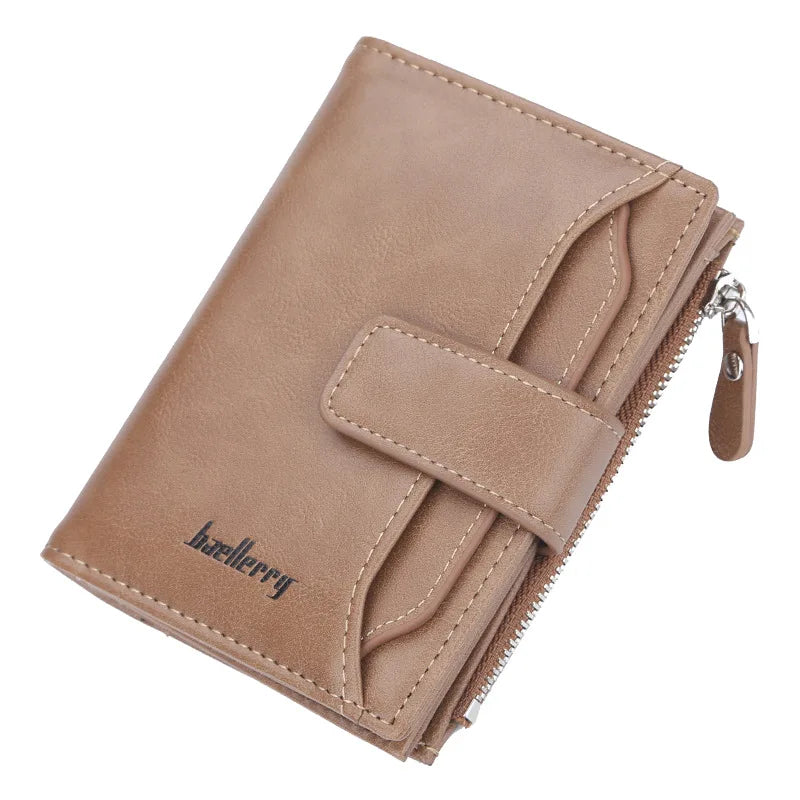 LOR MALE 2020 Name Engraving Men Wallets Short PU Leather Quality New Male Purse Vintage Card Holder Brand Wallet For Men Carteria