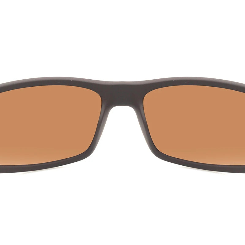 LOR MALE 2026 Male Brand Design Polarized Sunglasses for Men Brown Sports Rectangle Sun Glasses Lenses Male Cycling Eyewear Gafas UV400