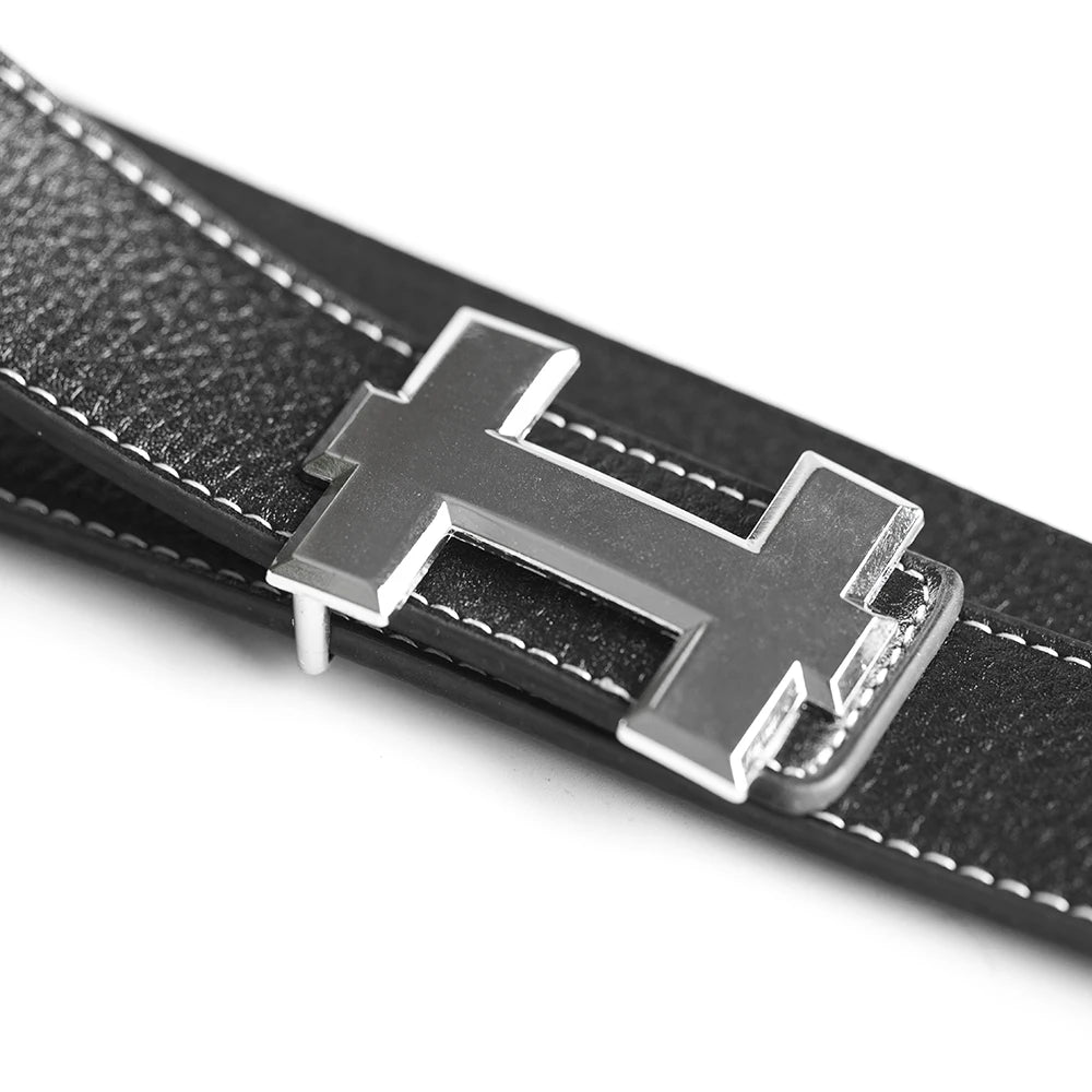 LOR MALE Luxury Designer Brand Belts Men High Quality Male Women Genuine Real Leather H Buckle Dress Strap Belt for Jeans