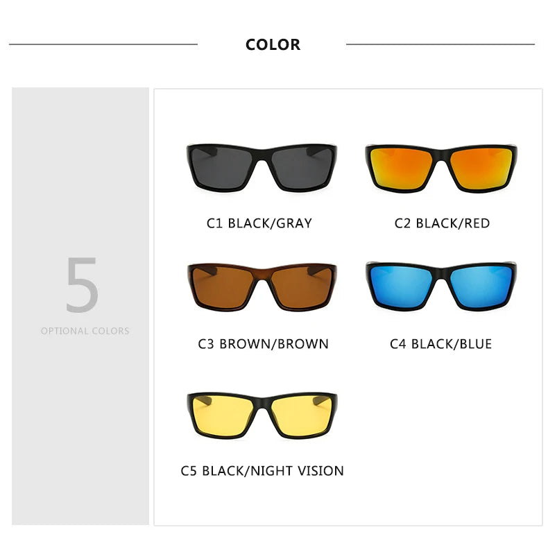 LOR MALE Polarized Sunglasses Men's Driving Shades Male Sun Glasses For Men Safety 2022 Luxury Brand Designer Oculos