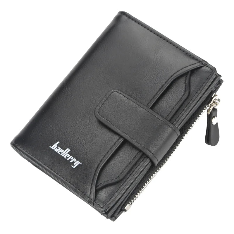 LOR MALE 2020 Name Engraving Men Wallets Short PU Leather Quality New Male Purse Vintage Card Holder Brand Wallet For Men Carteria