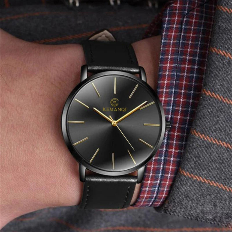 LOR MALE Relogio Masculino Watches Top Brand Luxury Ultra-thin Men Watch Clock Erkek