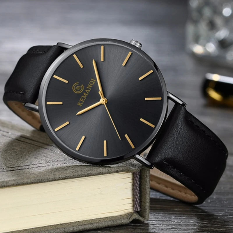 LOR MALE Relogio Masculino Watches Top Brand Luxury Ultra-thin Men Watch Clock Erkek