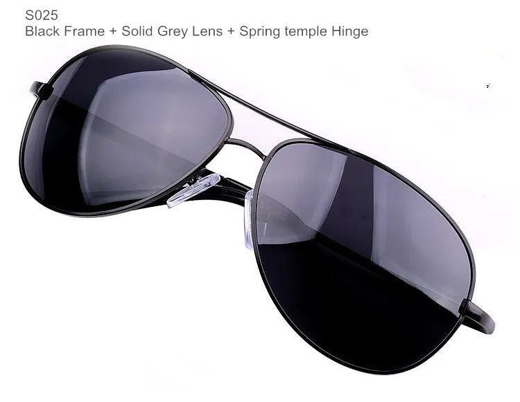 LOR MALE Polarized Men's Sunglasses Brand Oculos Masculino Gunmetal Glasses Classic Metal Eyewear Sun Glasses for Men