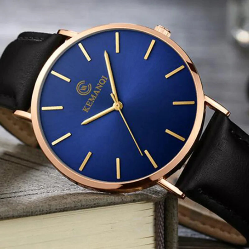 LOR MALE Relogio Masculino Watches Top Brand Luxury Ultra-thin Men Watch Clock Erkek 3