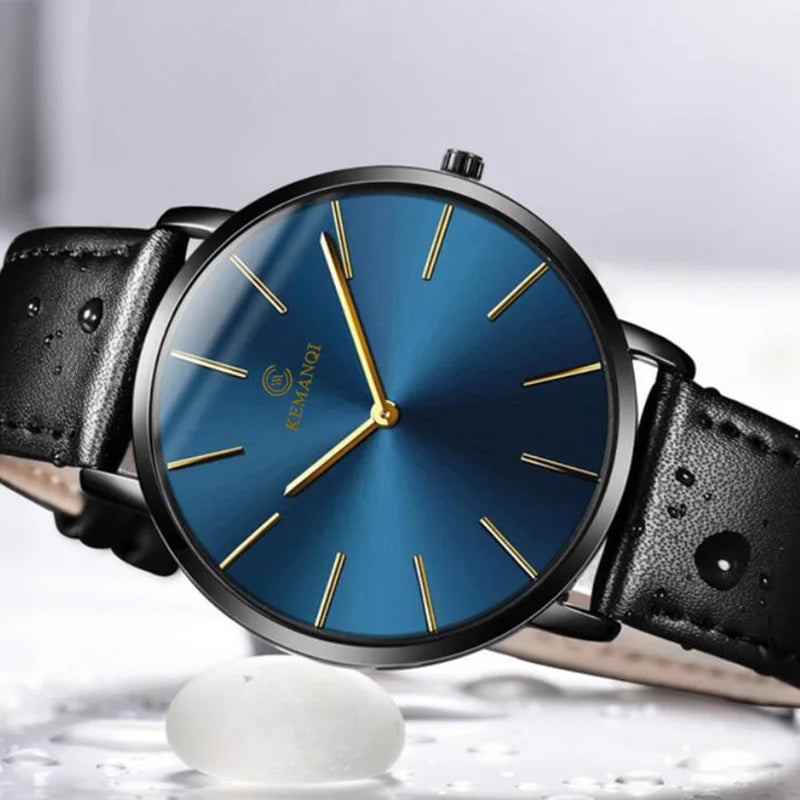 LOR MALE Relogio Masculino Watches Top Brand Luxury Ultra-thin Men Watch Clock Erkek 3