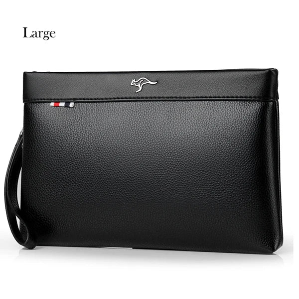LOR MALE Luxury Brand Business Men Wallet Leather Man Clutch Bag Coins Pocket Purse Casual Envelope Long Wallets Male Handy Bag For IPAD