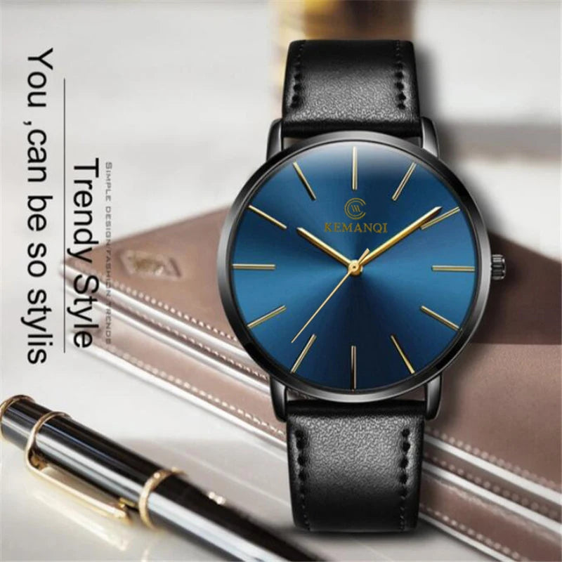 LOR MALE Relogio Masculino Watches Top Brand Luxury Ultra-thin Men Watch Clock Erkek 3