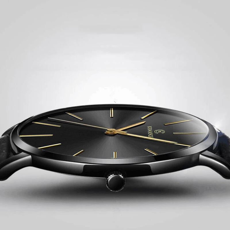 LOR MALE Relogio Masculino Watches Top Brand Luxury Ultra-thin Men Watch Clock Erkek 3