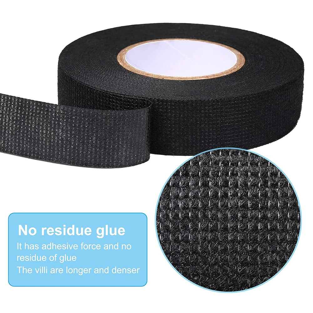 LOR MALE 1-4pcs 15/25M High Temp Wire Harness Wrapping Tape Self-Adhesive Automotive Wiring Harness Fabric Tape for Car Noise Damping
