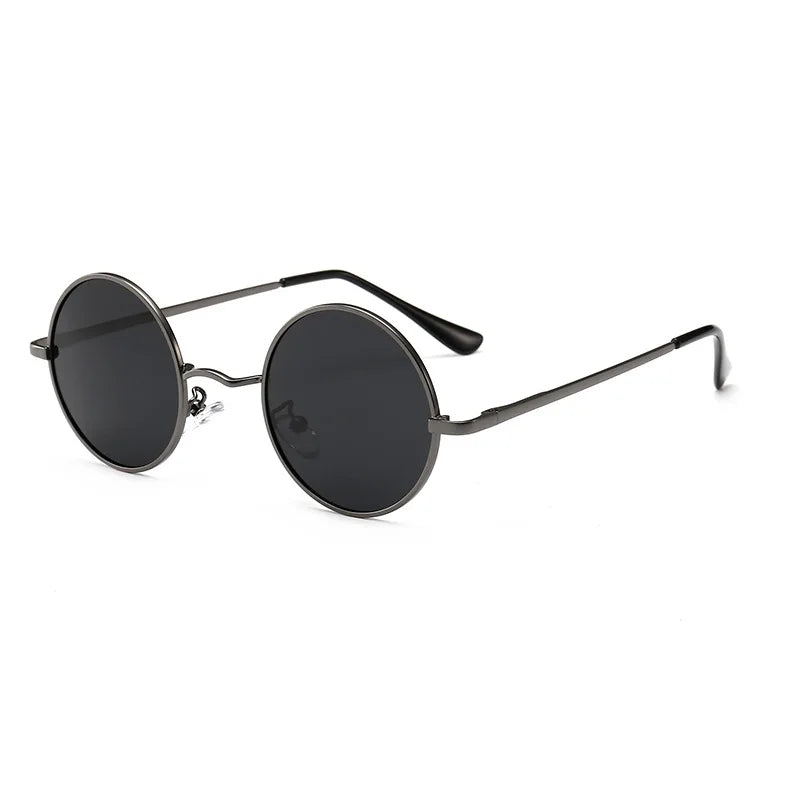 LOR MALE Round Polarized Sunglasses For Men Women Retro Sun Glasses Male Female Brand Designer Metal Frame Eyewear  Oculos De Sol