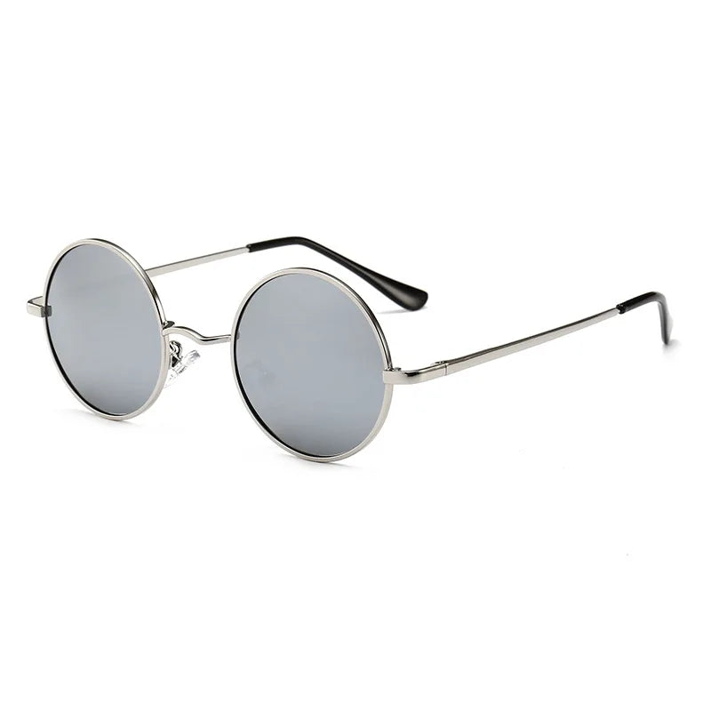 LOR MALE Round Polarized Sunglasses For Men Women Retro Sun Glasses Male Female Brand Designer Metal Frame Eyewear  Oculos De Sol