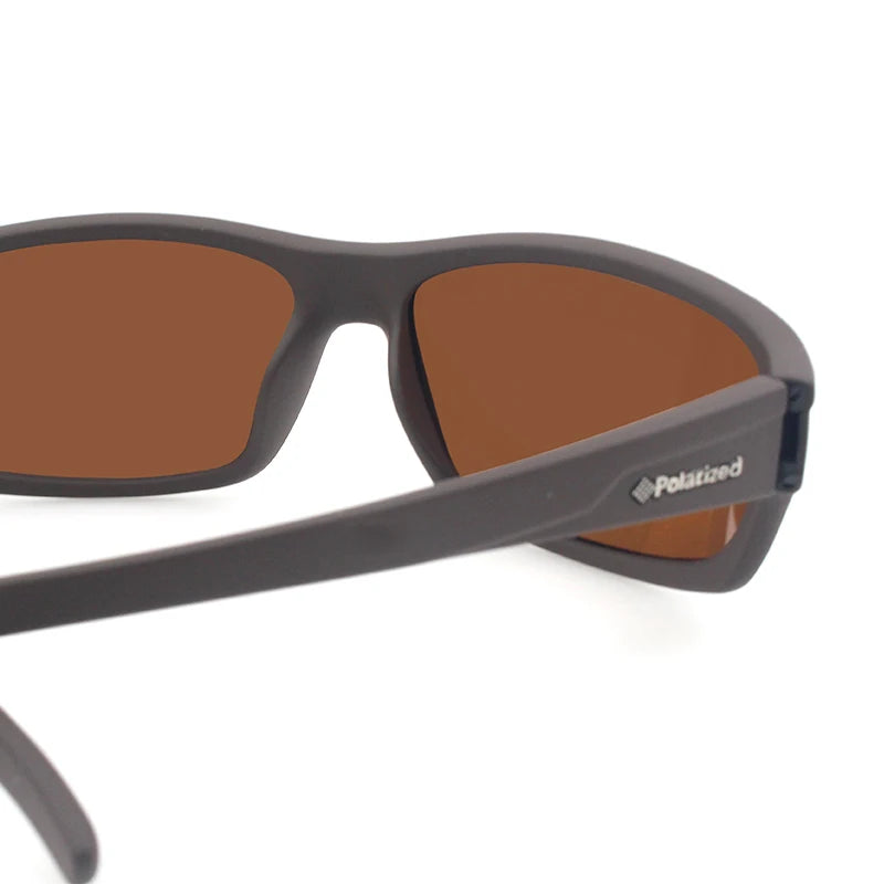 LOR MALE 2026 Male Brand Design Polarized Sunglasses for Men Brown Sports Rectangle Sun Glasses Lenses Male Cycling Eyewear Gafas UV400