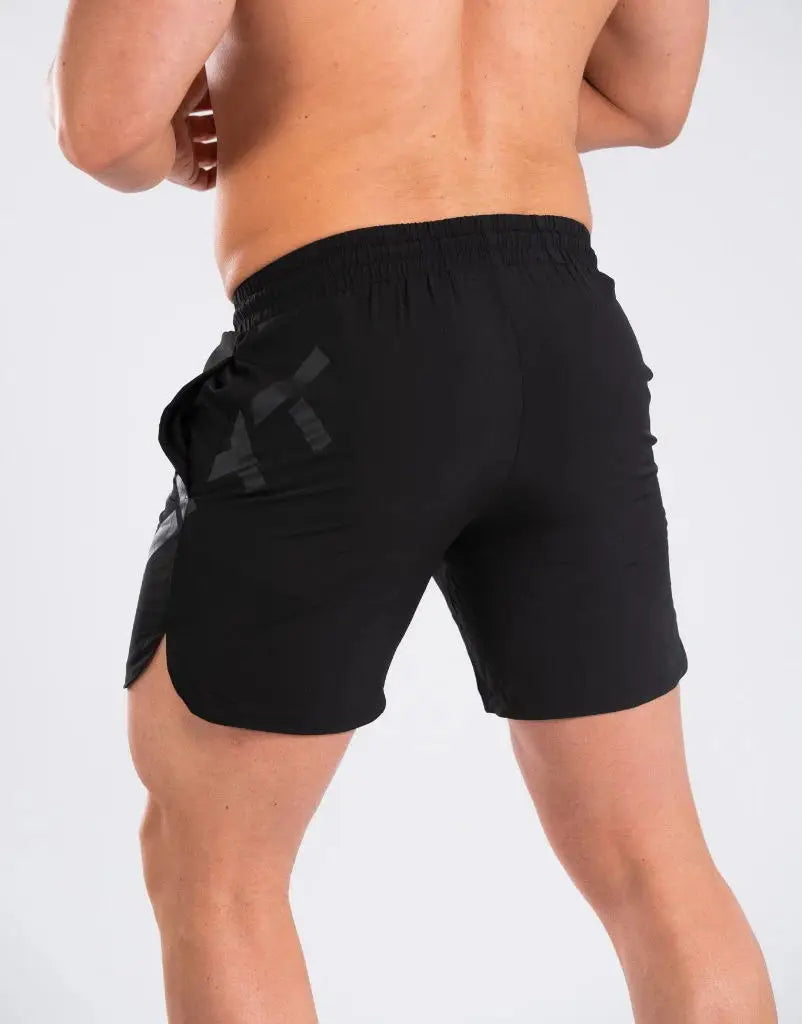 LOR MALE Mens Shorts  Men Casual Beach Shorts Bodybuilding Fitness Short Sweat Quick Dry Big Letter Print