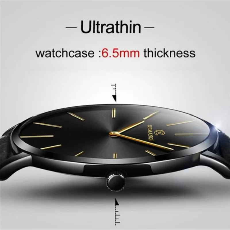 LOR MALE 2025 Luxury Business Men Watches Men Gold Watch Ultra Thin Watches