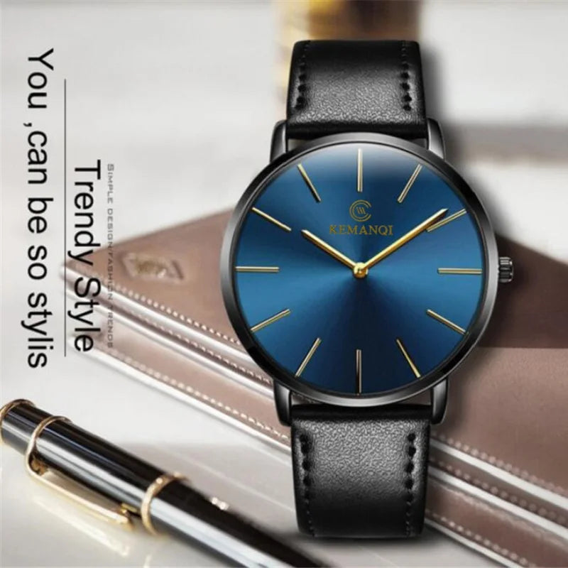 LOR MALE 2025 Luxury Business Men Watches Men Gold Watch Ultra Thin Watches 3