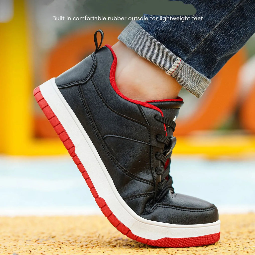 LOR MALE Steel Toe Man Work Boots Industrial Fashion Safety Shoes Men Non-Slip Work Sneakers Construction Waterproof Work Mens Shoes