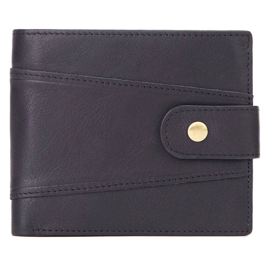 LOR MALE Men's Wallet Rfid Vintage Genuine Leather Wallets for Men Credit Card Holder Purse Money Bag Wallet Man
