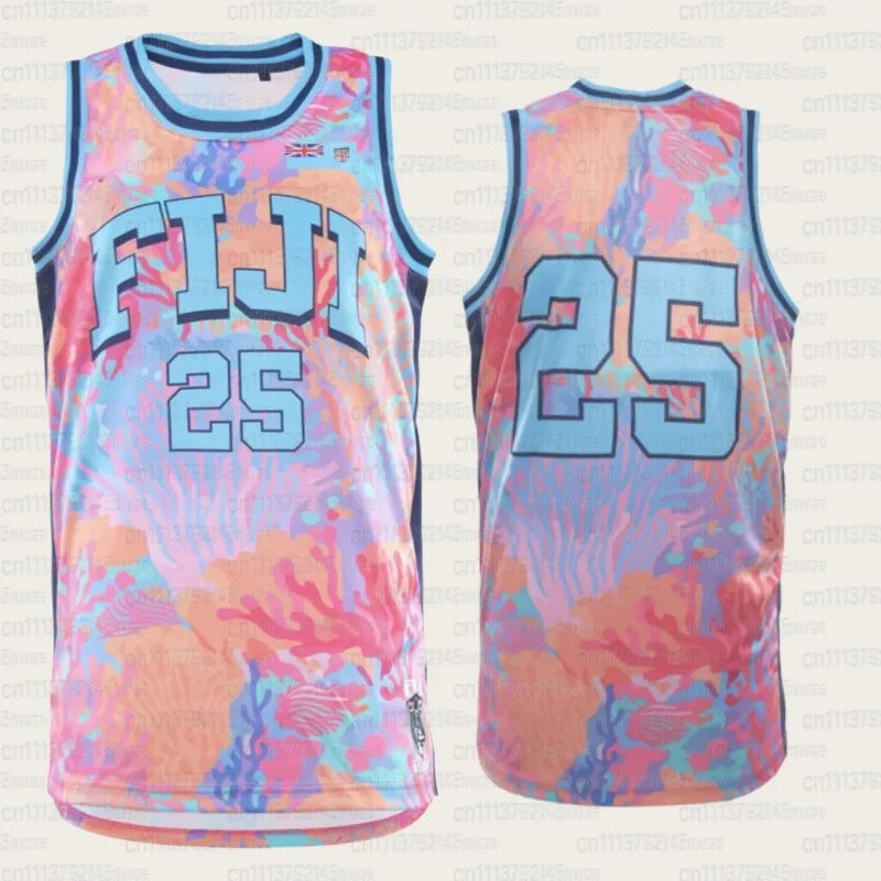 2026 Hot Sales Fiji Rugby Jersey Men's Summer Sports Oversize Vest Breathable Quick Drying Streetwear Unisex FamilyMatching