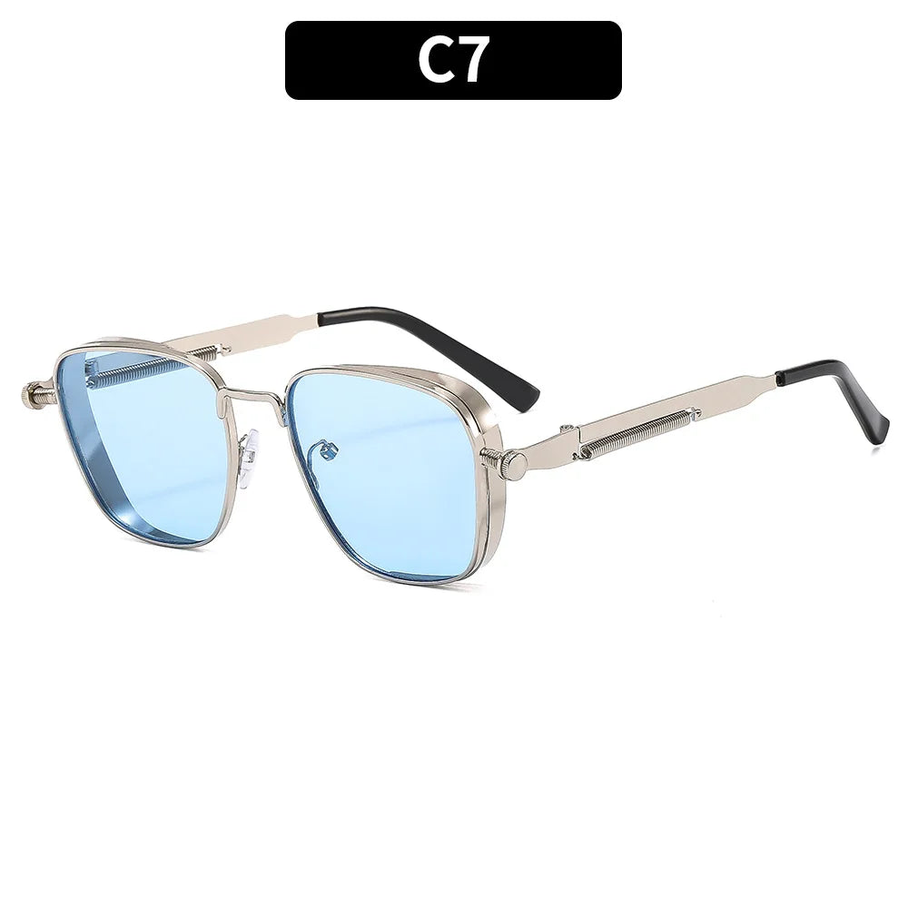 LOR MALE 2025 Polarized Sunglasses Men High End Handsome Driving Special Anti UV High Quality Metal Punk Fashion Trends Sunglasses