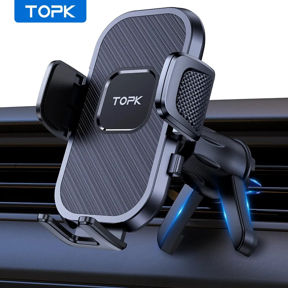 LOR MALE TOPK Car Phone Holder Gravity Stand for iPhone Xiaomi Samsung Car Mobile Support for Dashboard Windshield Air Vent Phone Mount