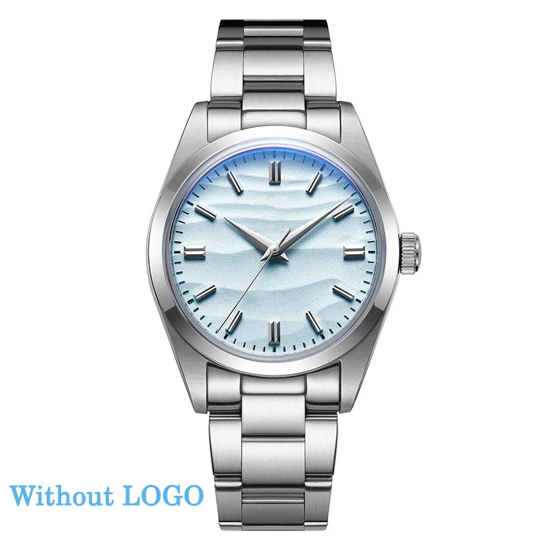 LOR MALE ADDIESDIVE AD2030 Quartz Watch Simple 10Bar Steel Dive Wristwatch Bubble Mirro 2