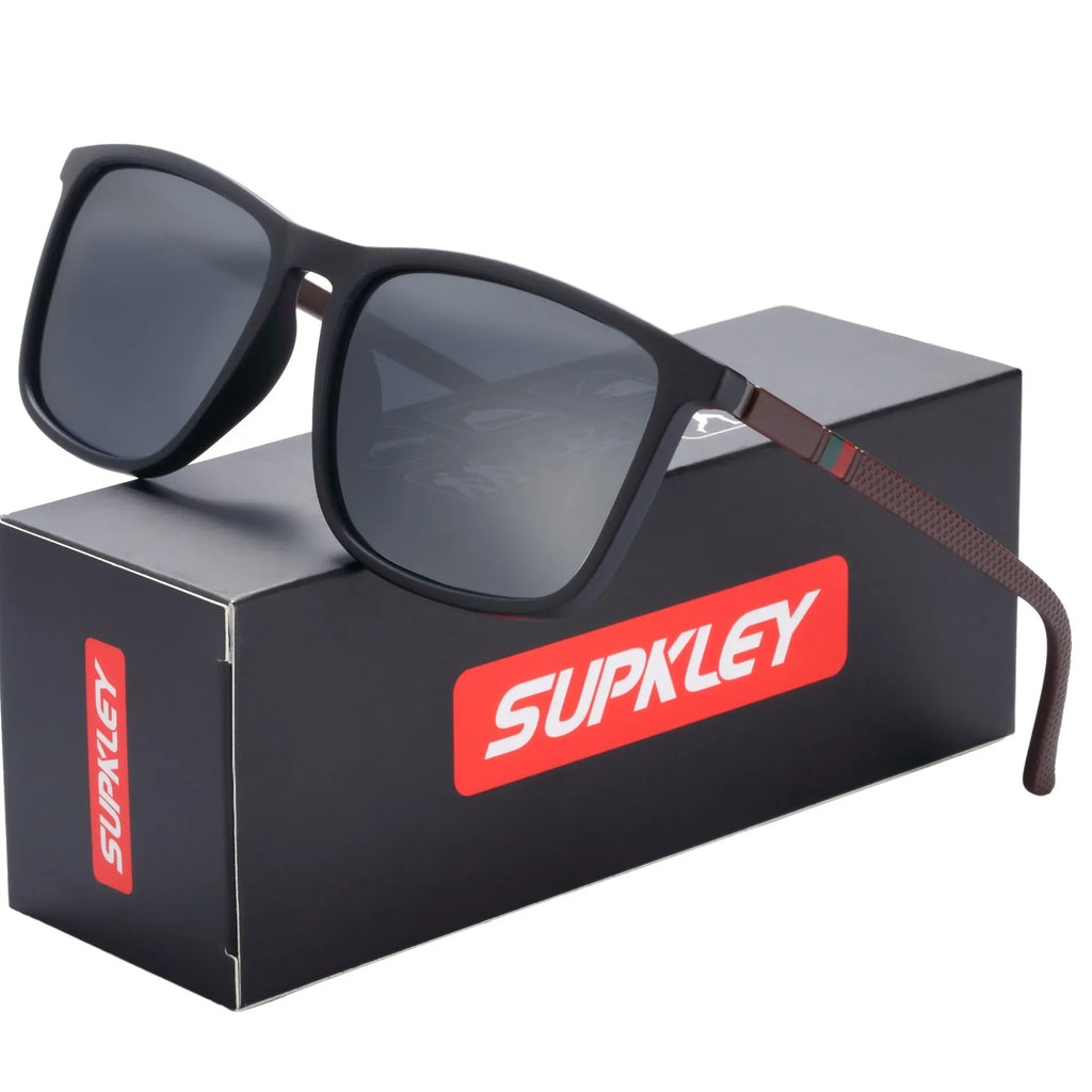 LOR MALE SUPKLEY Sports Sunglasses Polarized Comfortable Wear Square Sun Glasses Male L