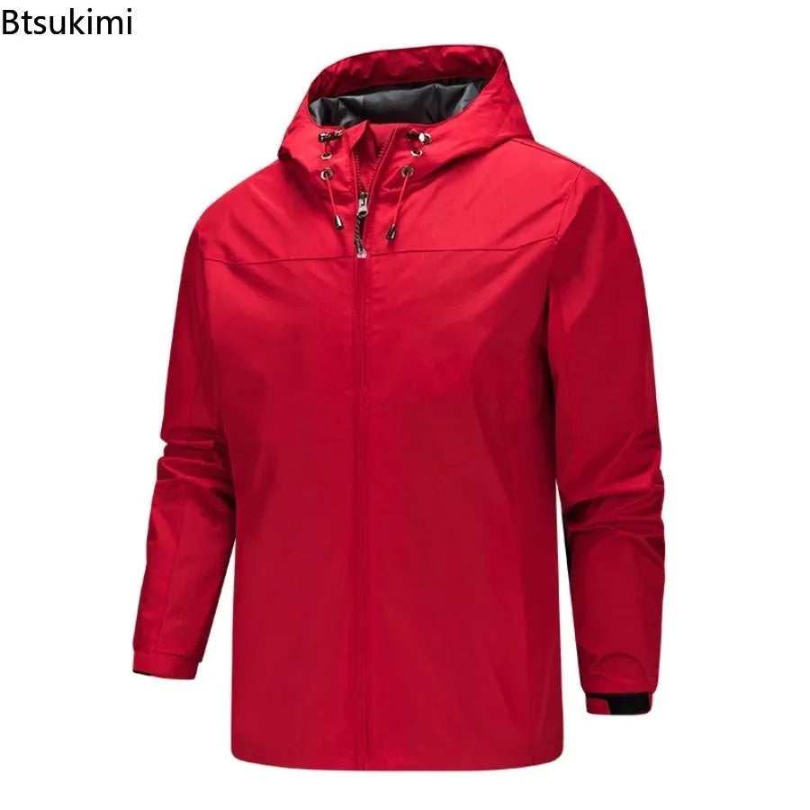 LOR MALE Outdoor Jackets for Men Waterproof Breathable Casual Coats Spring Autumn Men Windbreaker Jackets Cycling Mountaineering Clothes