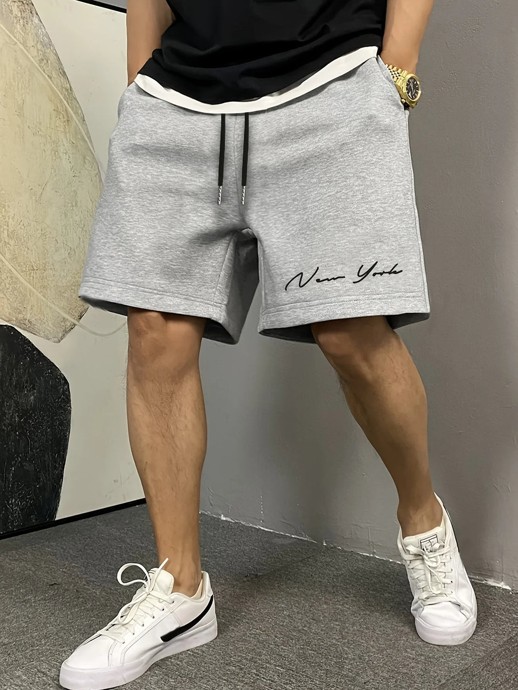 LOR MALE Shorts for Men, Summer Cool Feeling, Summer Casual Trend Shorts, Lightweight and Breathable, Summer Outdoor