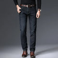 LOR MALE Men Fashion Straight Jeans Men 2025 New Stretch Slim Fit Pants Comfortable Soft Business Denim Trousers Male Brand Clothing