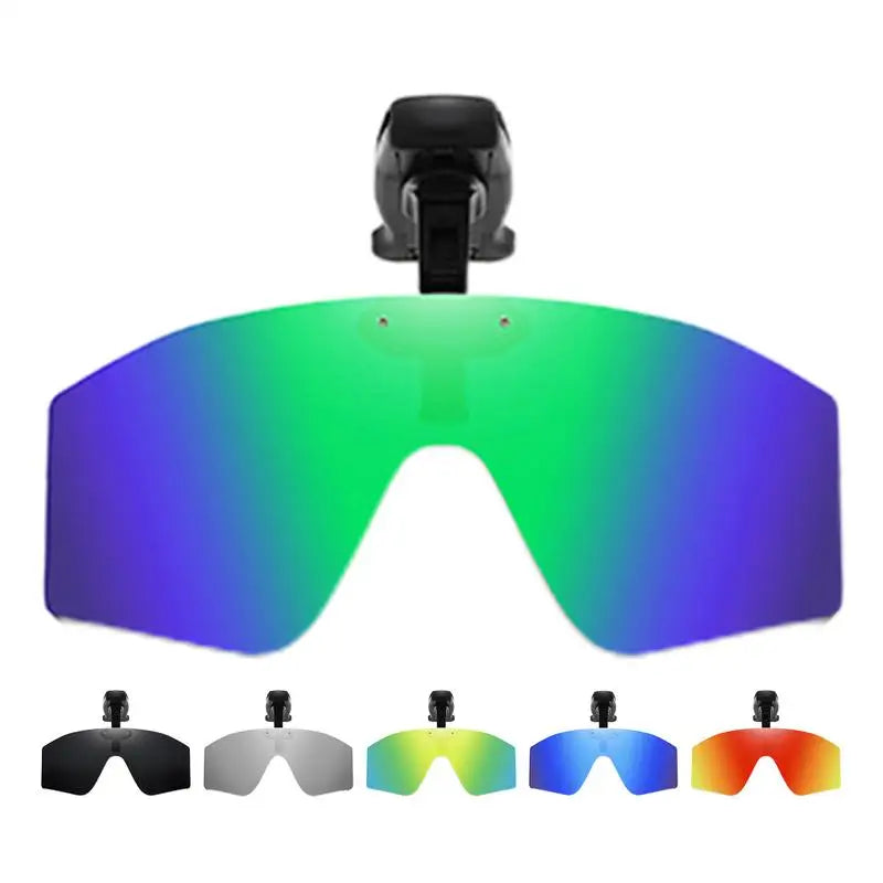 LOR MALE Polarized Clip On Sunglasses Vision Polarized Hat Visors Clips Hat Clip