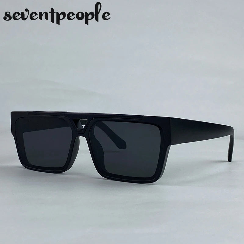 LOR MALE Polarized Classic Square Punk Sunglasses Men 2026 Luxury Brand Vintage Steampunk Driving Sunglass For Male Trendy Outdoor Shade