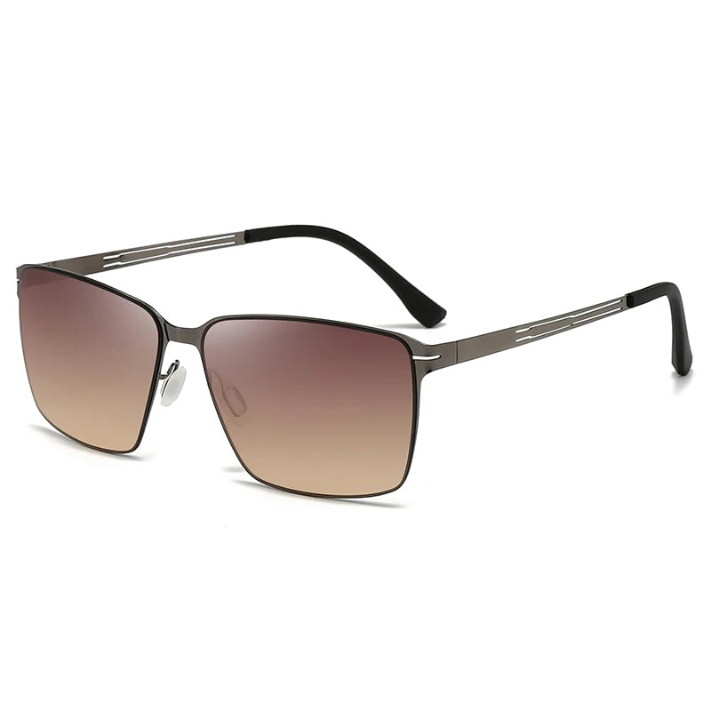 LOR MALE New Fashion  Polarized Sunglasses For Men,Fashionable Square Style,Uv Protection,Suitable For Driving And Sun Protection 5138