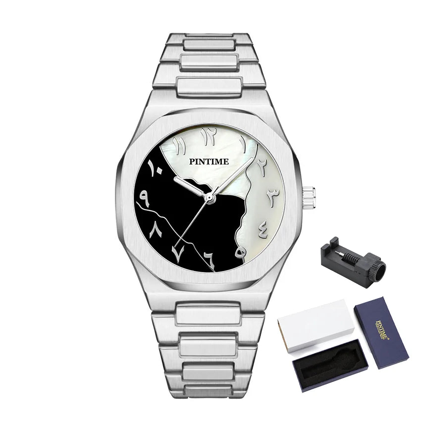 LOR MALE Watches , Luxury Quartz Analog Watch with Date Waterproof Business Wristwatch