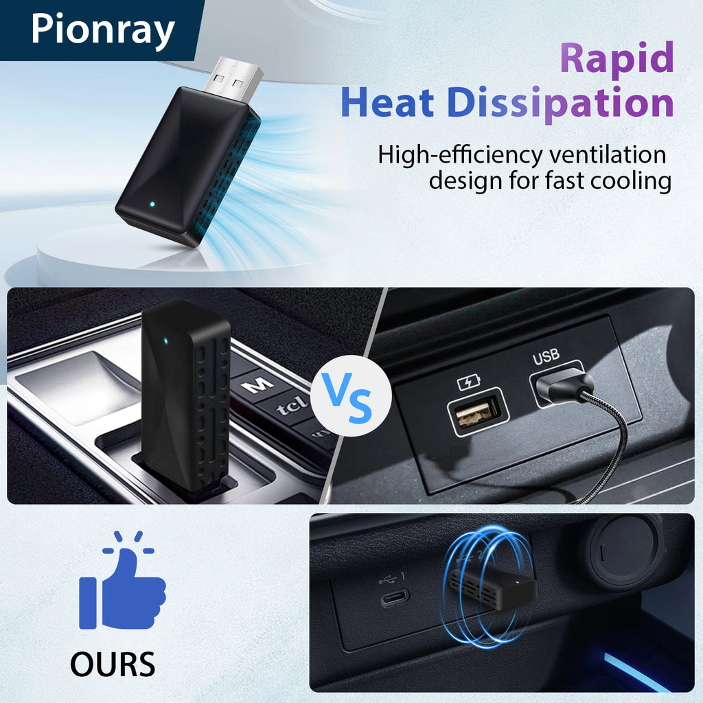 LOR MALE Pionray 2in1 Wireless CarPlay Adapter Car Intelligent Systems Android Auto For VW Toyota Nissan Honda Ford Benz
