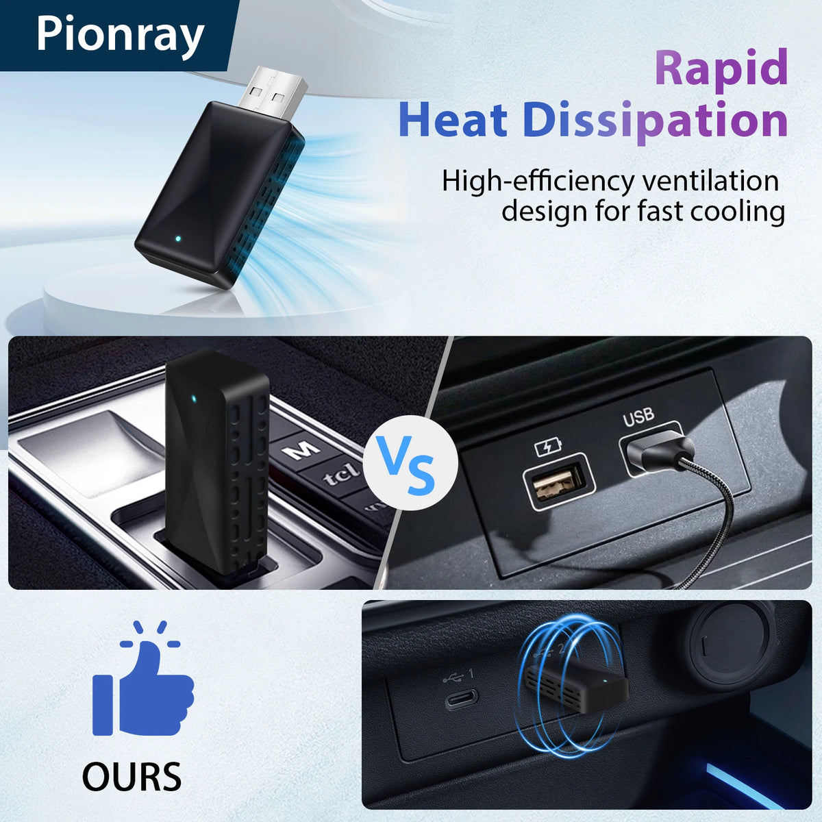 LOR MALE Pionray 2in1 Wireless CarPlay Adapter Car Intelligent Systems Android Auto For VW Toyota Nissan Honda Ford Benz