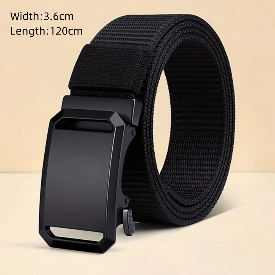 LOR MALE Men's Belt Outdoor Hunting Tactics Belt Multi functional Buckle Nylon Belt High Quality Marine Corps Canvas Belt