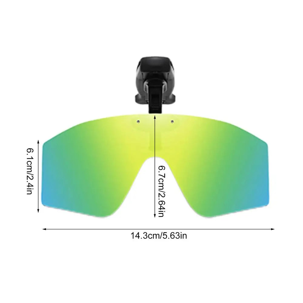 LOR MALE Polarized Clip On Sunglasses Vision Polarized Hat Visors Clips Hat Clip 2