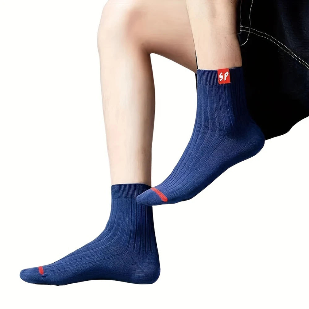 LOR MALE 5/10/15/20 Pairs Men Socks Breathable Cotton Sports Stockings Comfortable Men