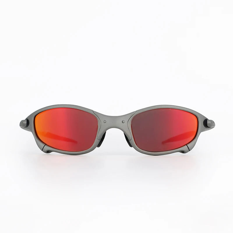 LOR MALE Polarized Sunglasses for Men Women, Durable Metal Frame, Impact Resistant PC Lens, UV400 Protection Retro Sport Eyewear