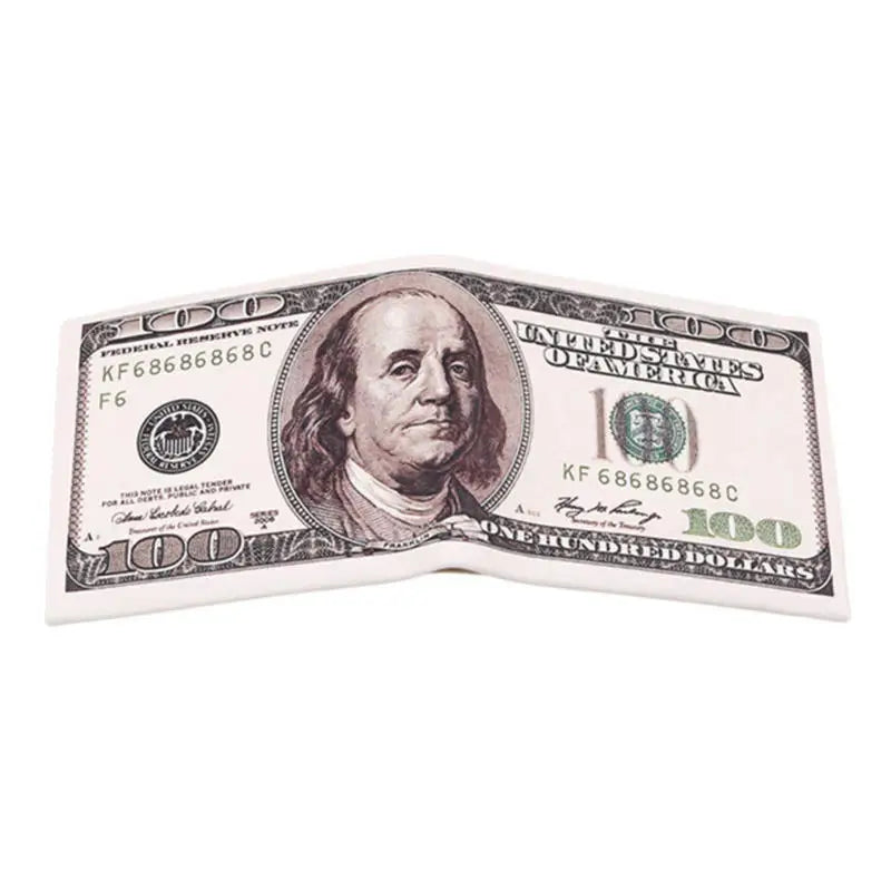 LOR MALE Wallets With US Dollar Pattern Male Pu Leather Wallet With Card